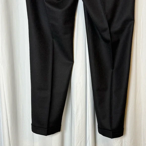J.Crew Café Capri Wool Black Ankle Pants Womens 12 Tall - Picture 7 of 9